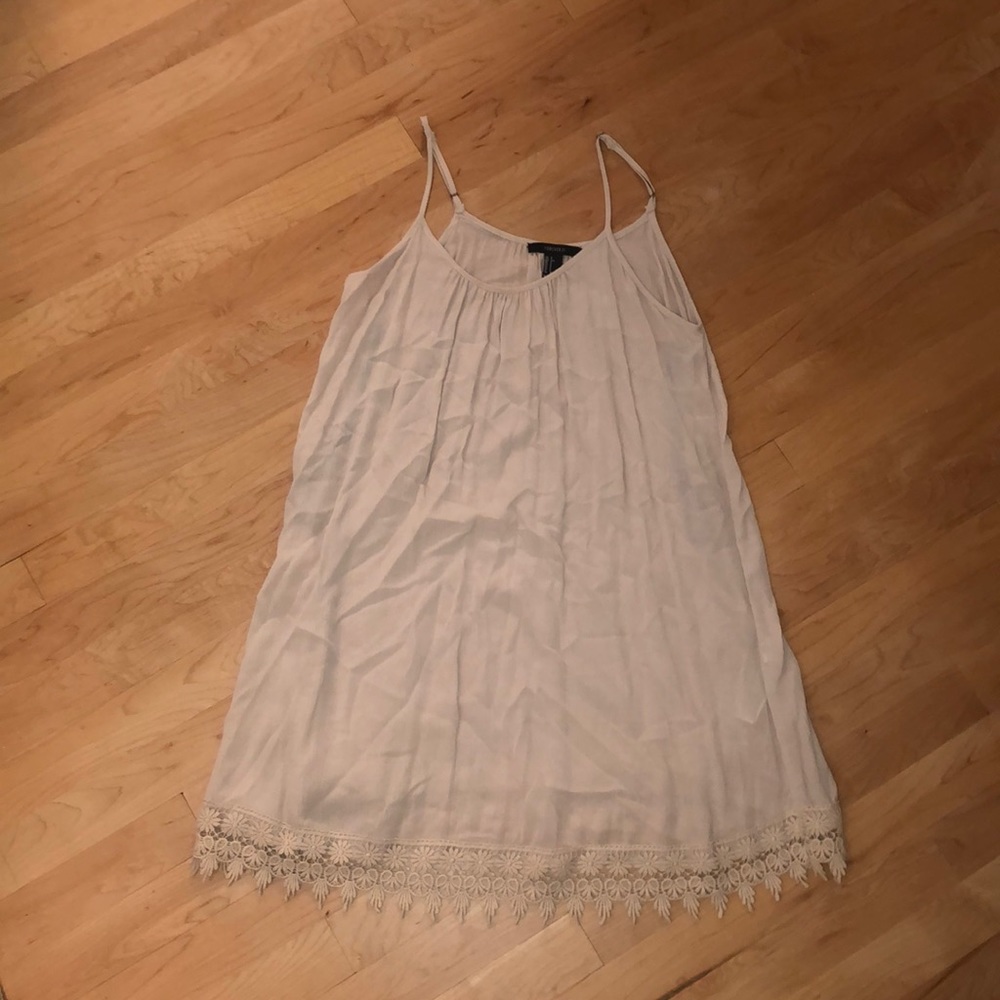 Cream Dress/Cover Up with Lace